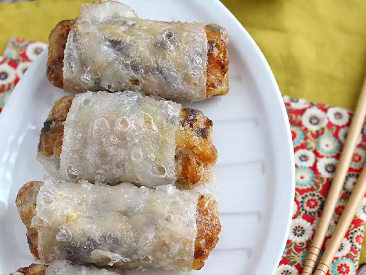 Shrimp and mushroom spring rolls - photo 4