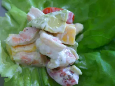Shrimp & Mango Salad Lettuce Wraps