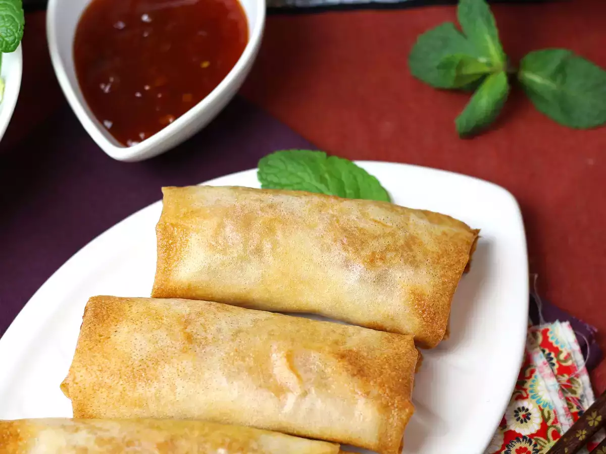 Shrimp spring rolls cooked in Air fryer - photo 5