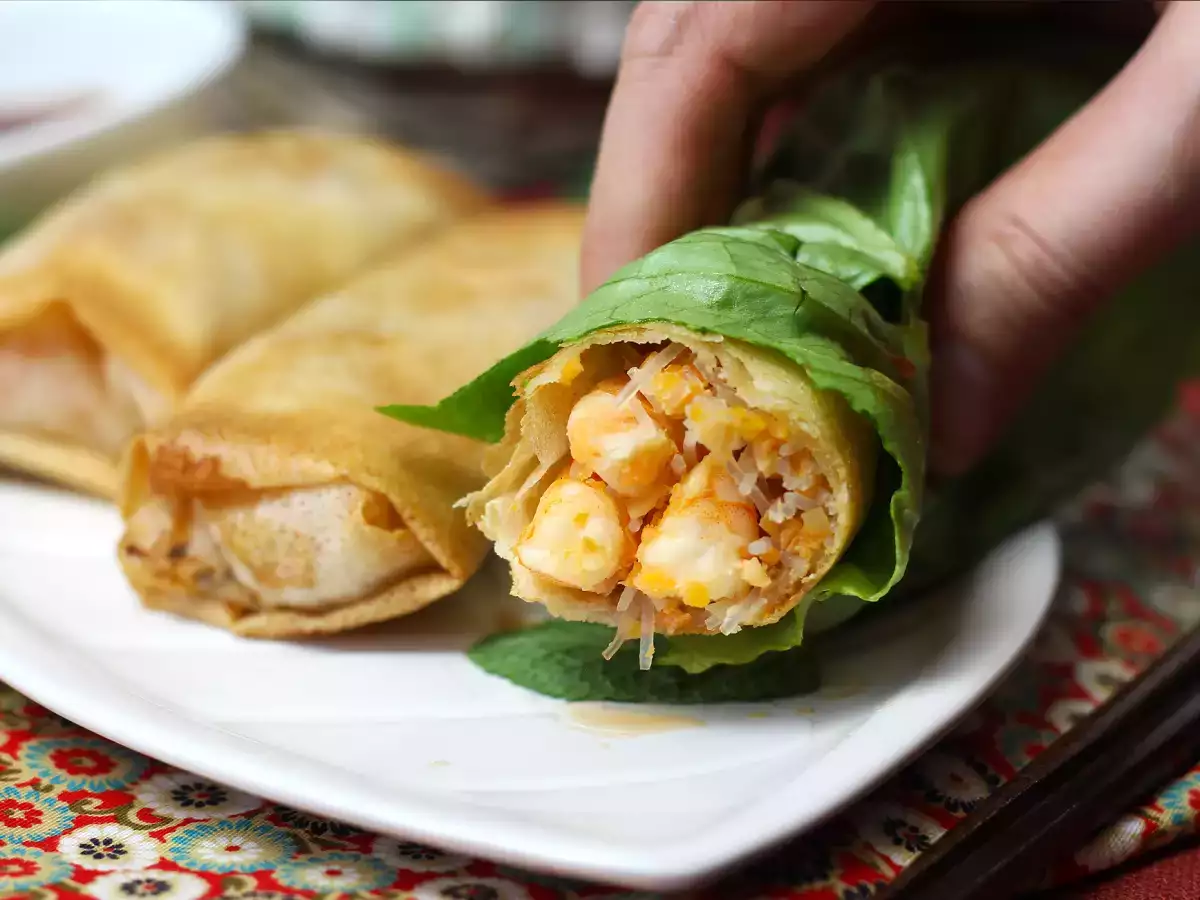 Shrimp spring rolls cooked in Air fryer - photo 8