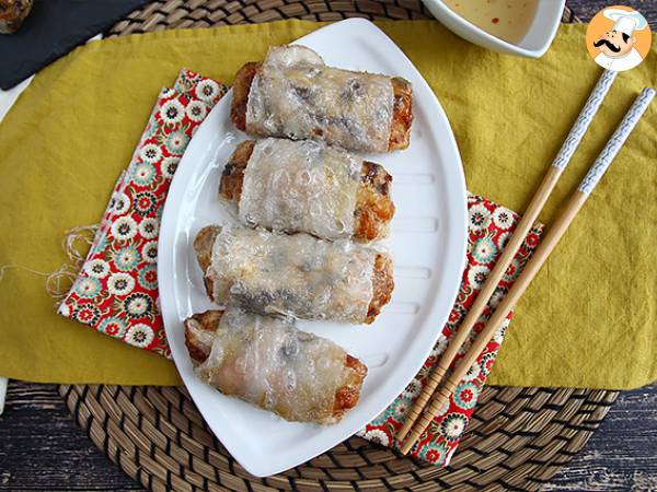 Shrimp spring rolls with shrimp and mushrooms - photo 5