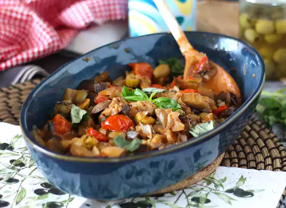 Sicilian caponata recipe, a mediterranean cuisine staple