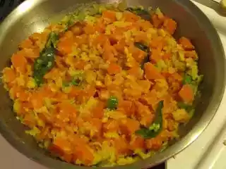 Simple carrot moong dal curry recipe