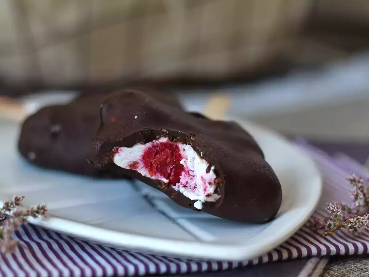 Skyr, raspberry and chocolate ice creams. The healthy snack for sunny days! - photo 3