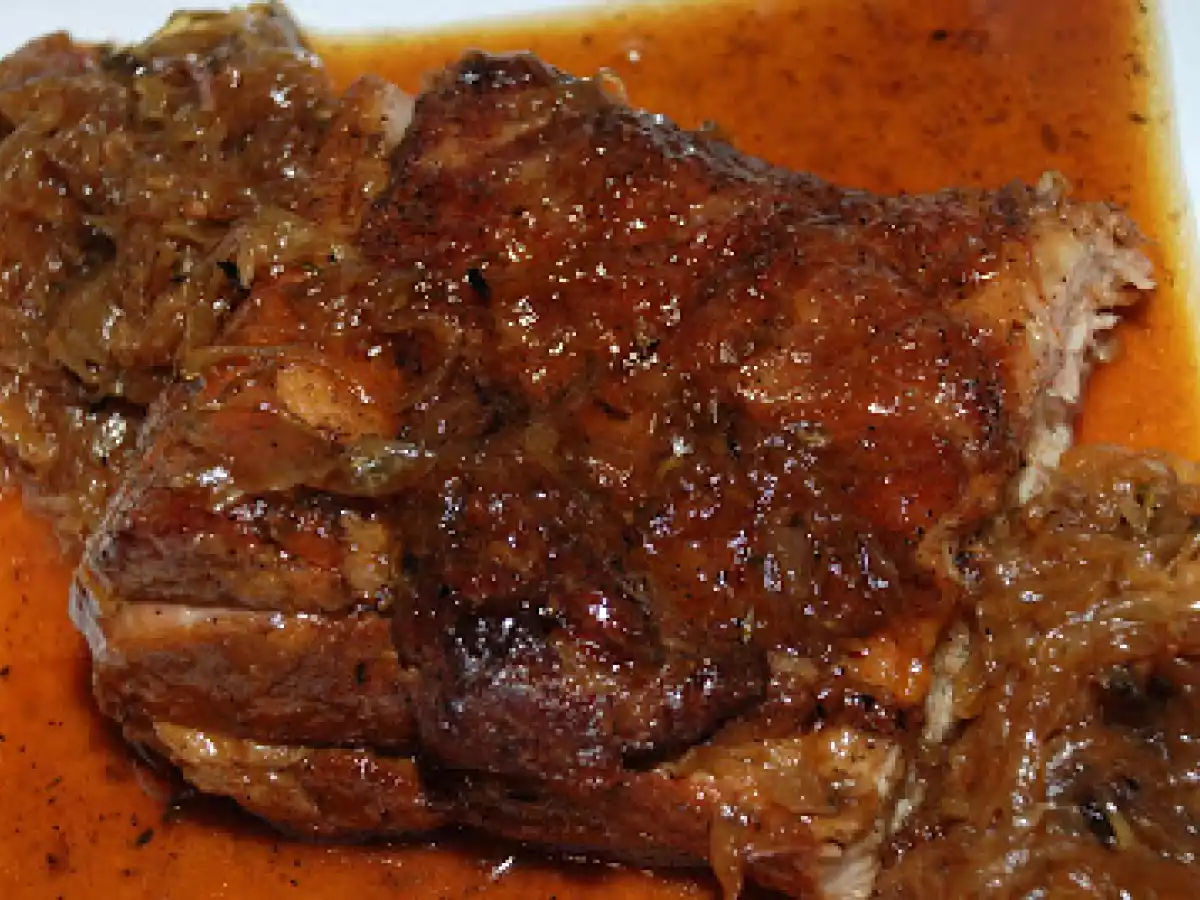 Slow Braised Honey and Cider Caramelized Pork Belly