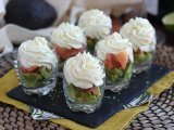 Smoked salmon and avocado verrines, photo 1