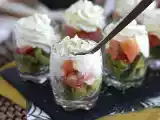 Smoked salmon and avocado verrines, photo 3