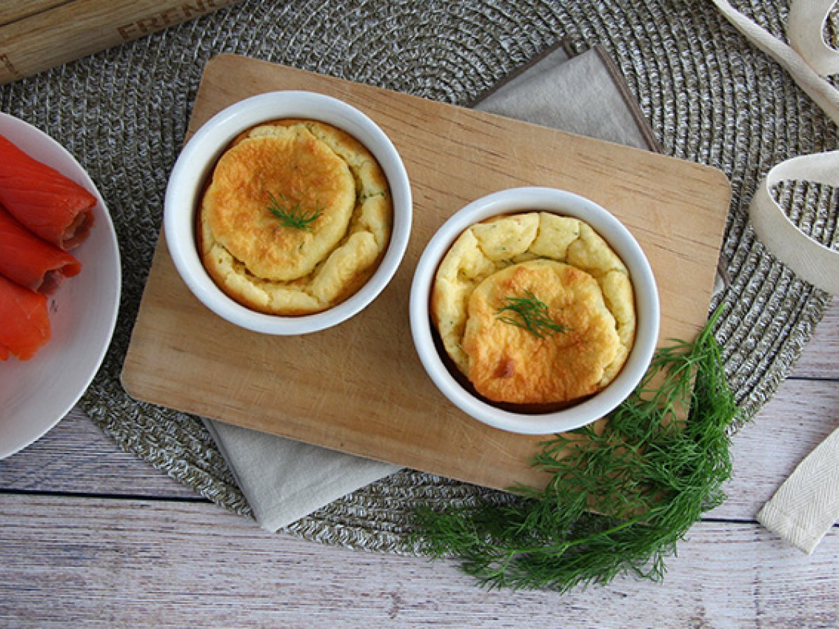 Smoked salmon and cream cheese soufflés - photo 3