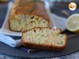 Smoked salmon, lemon and chives loaf cake, photo 1