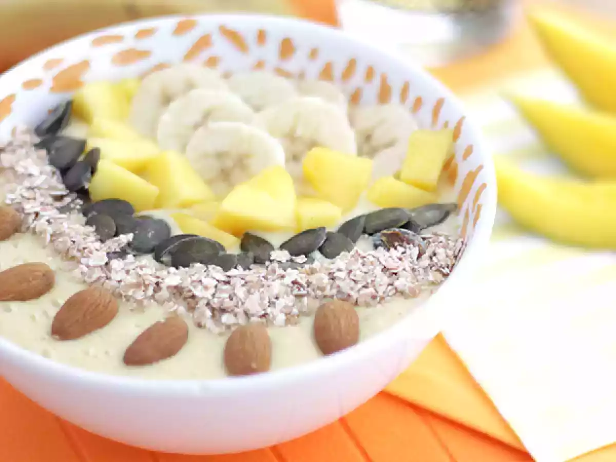Smoothie bowl, mango and banana - video recipe ! - photo 3