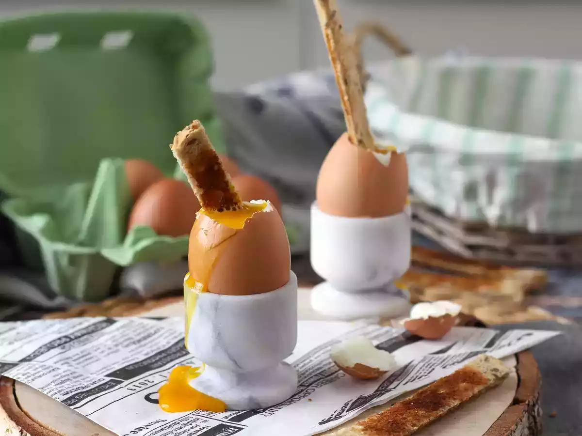Soft-boiled eggs cooked in airfryer - photo 3