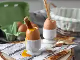 Soft-boiled eggs cooked in airfryer, photo 2