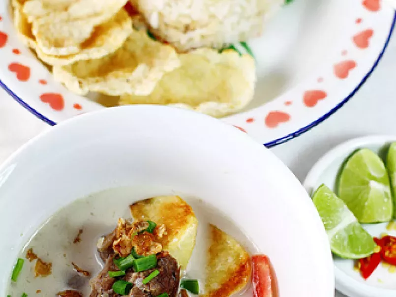Soto Betawi - Indonesian Creamy Beef Soup, photo 2