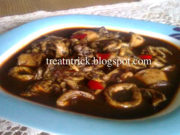 SOTONG MASAK HITAM (SQUID IN BLACK INK)