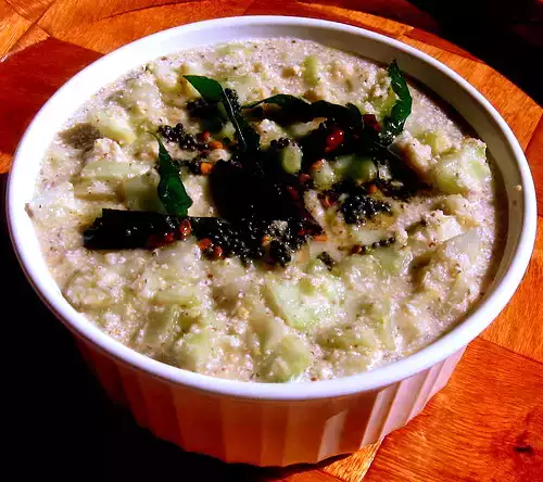 Southekayi hasi gojju or cucumber raw curry