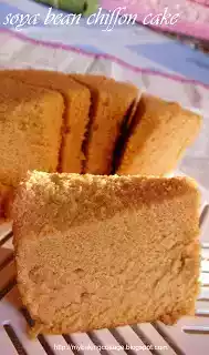 Soya bean chiffon cake recipe