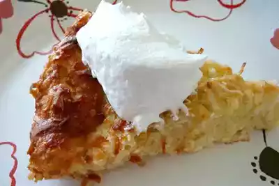 Easy spaghetti squash-coconut custard pie recipe