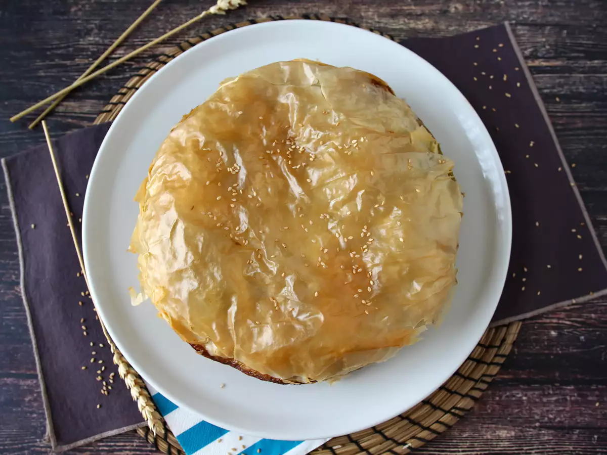 Spanakopita, the super-easy Greek spinach and feta pie - photo 4