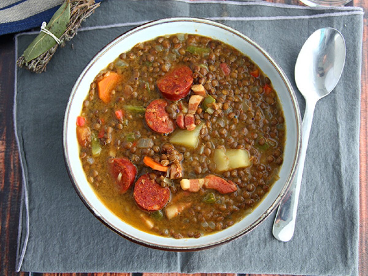 Spanish lentil soup - photo 2