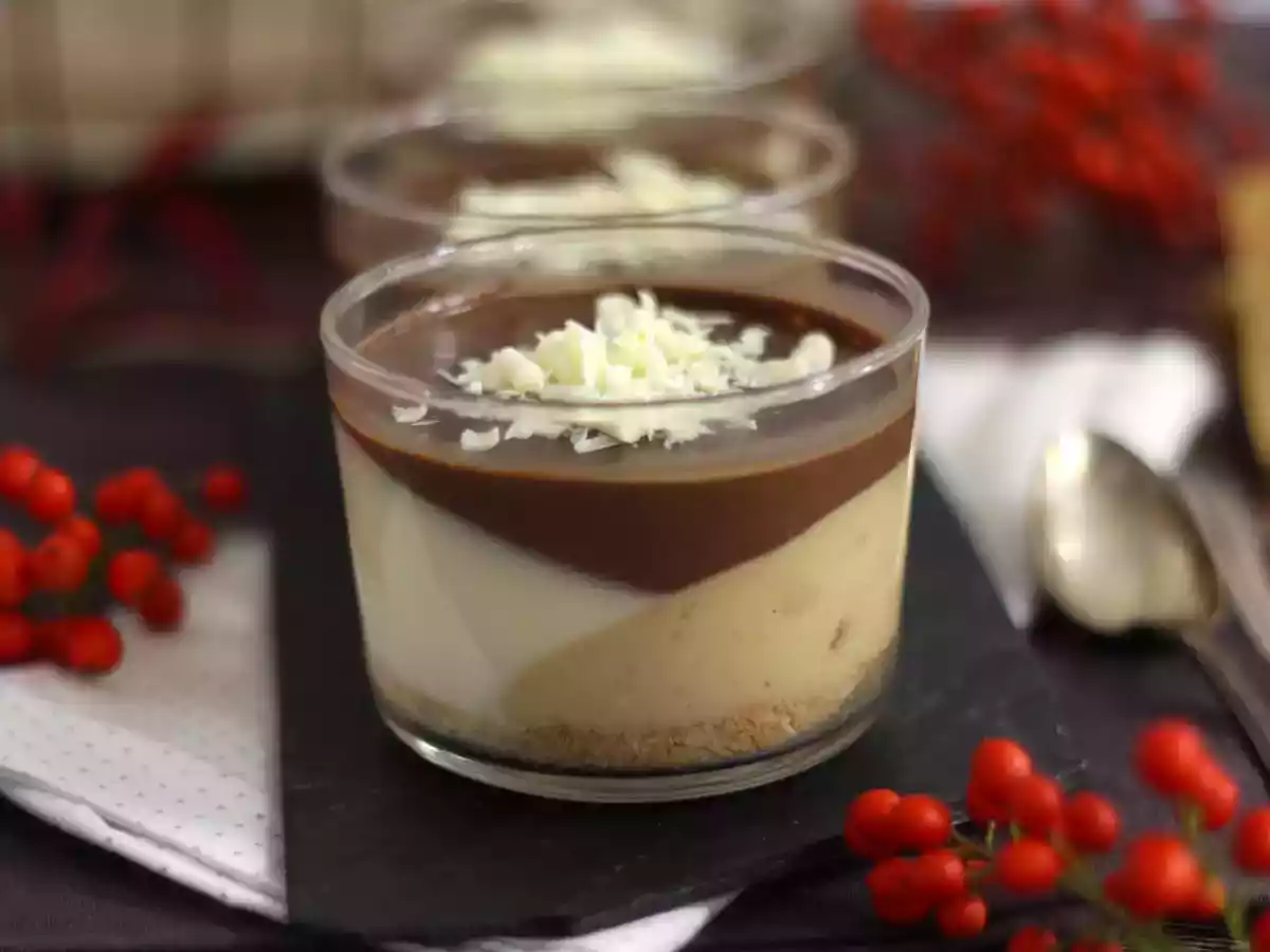 Spanish nougat and chocolate verrine : a cute presentation idea ! - photo 2
