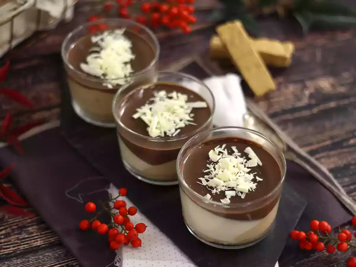 Spanish nougat and chocolate verrine : a cute presentation idea ! - photo 3