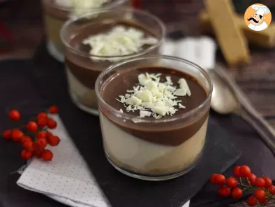 Spanish nougat and chocolate verrine : a cute presentation idea !