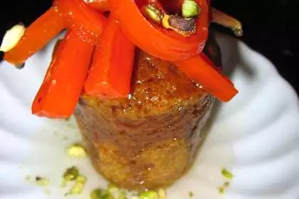 Spiced carrot baba au rhum recipe with candied carrots