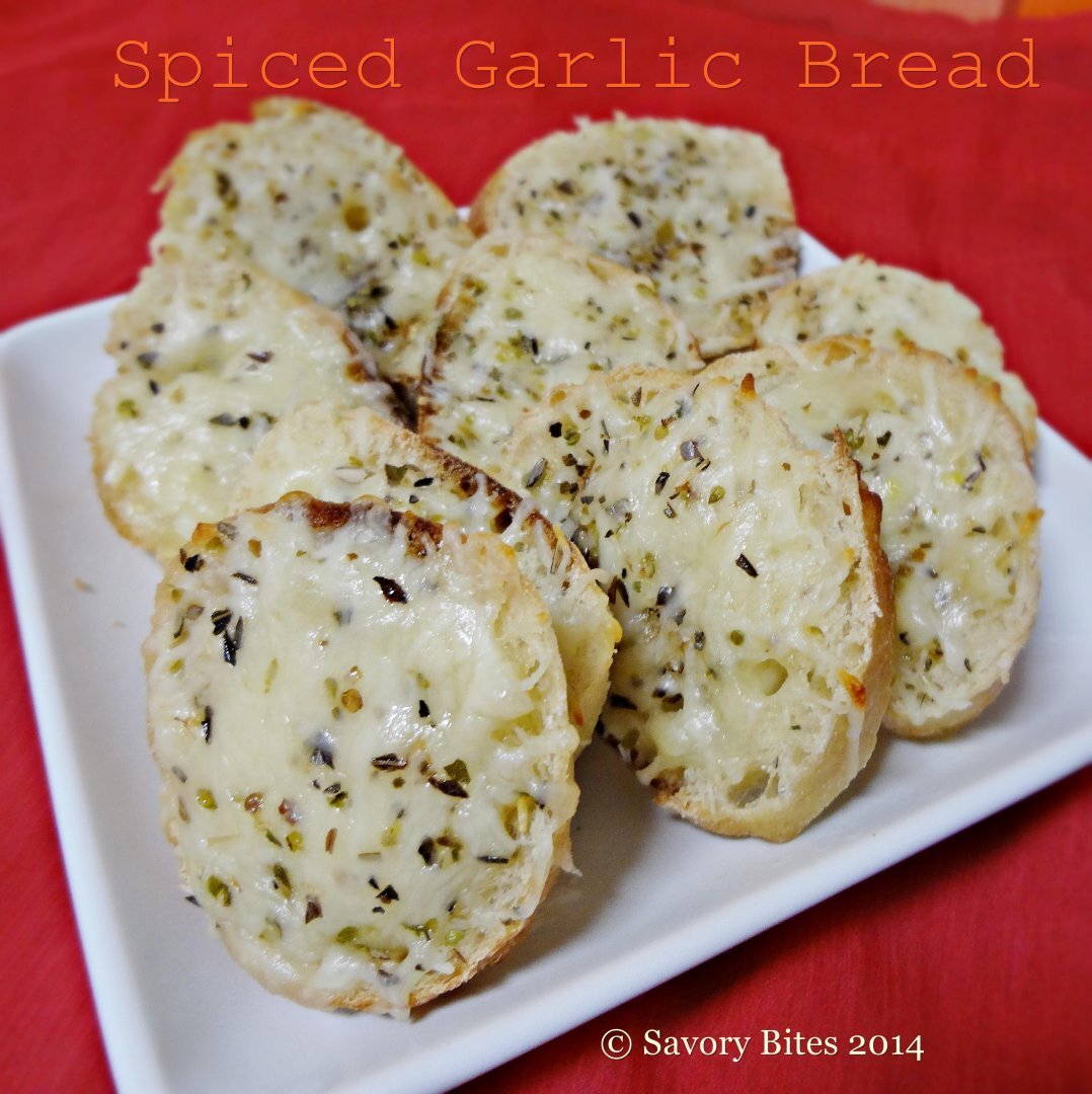 Spiced garlic bread Recipe Petitchef