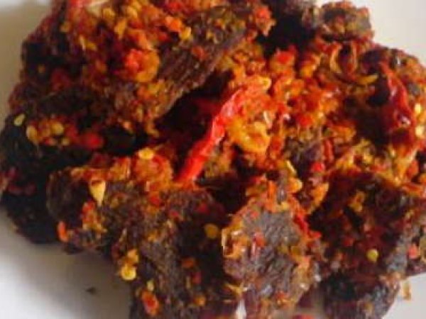 Spicy Beef Jerky (Dendeng Balado)