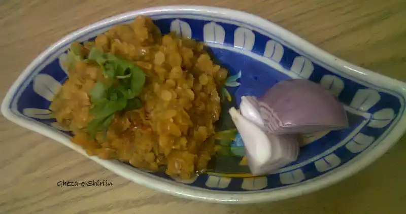 Spicy Masoor Dal/Red Lentils cooked in spicy gravy