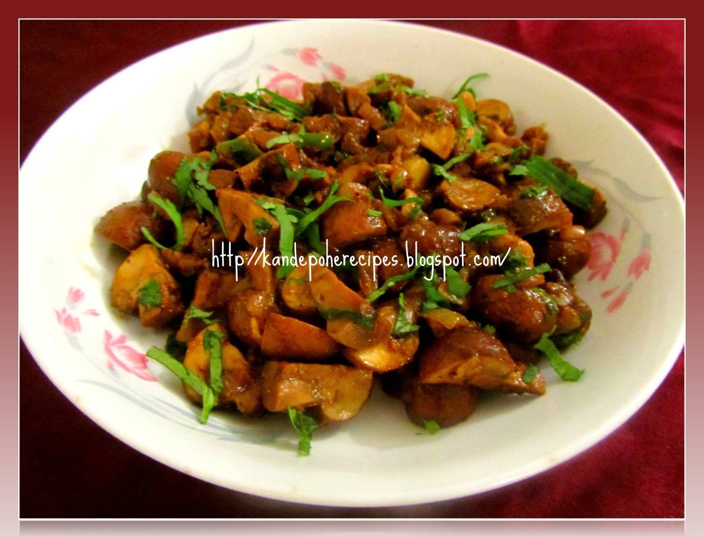 Spicy mushroom fry - Recipe Petitchef