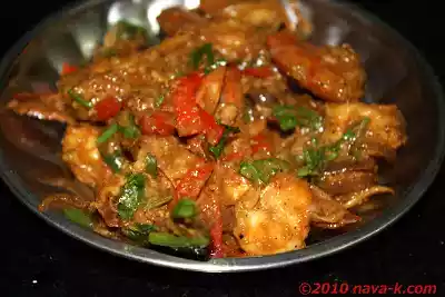 Spicy prawns and eggs recipe, chinese style