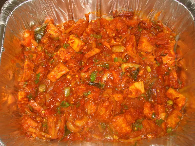 Spicy Tofu Sambal in South Indian Style - photo 2