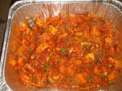 Spicy Tofu Sambal in South Indian Style