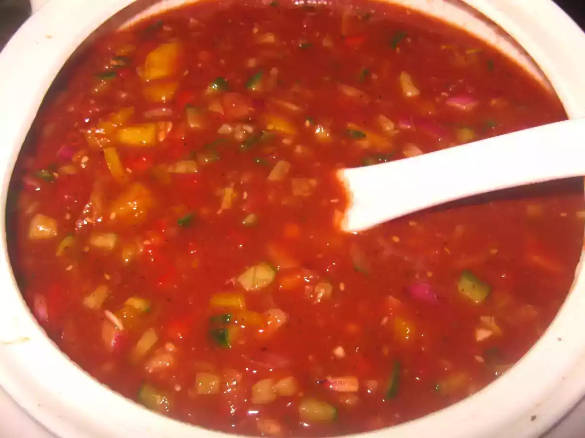 Spicy Watermelon And Mango Gazpacho Shots - photo 2