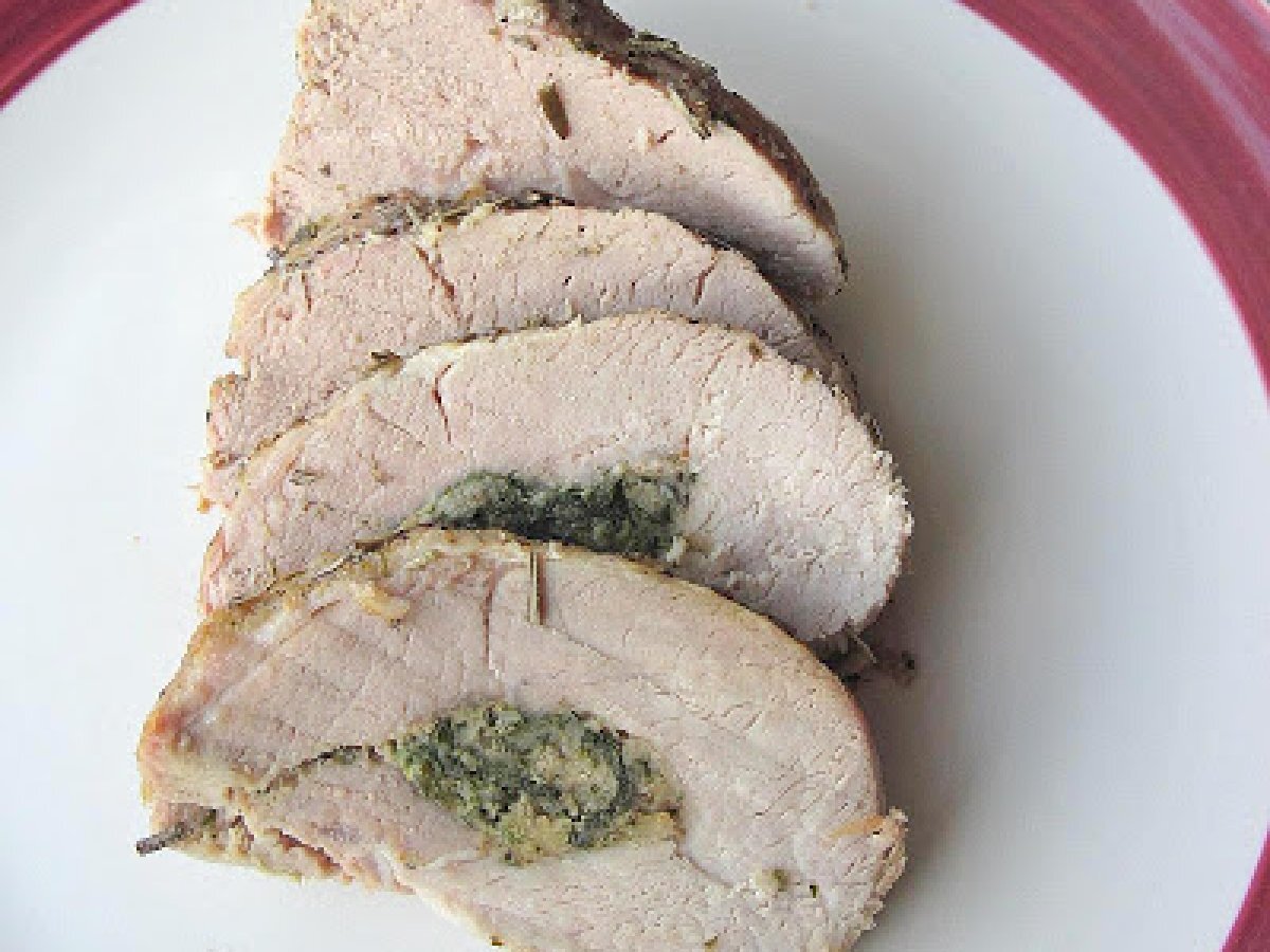 Spinach and Basil Stuffed Boneless Pork Rib Roast - photo 2