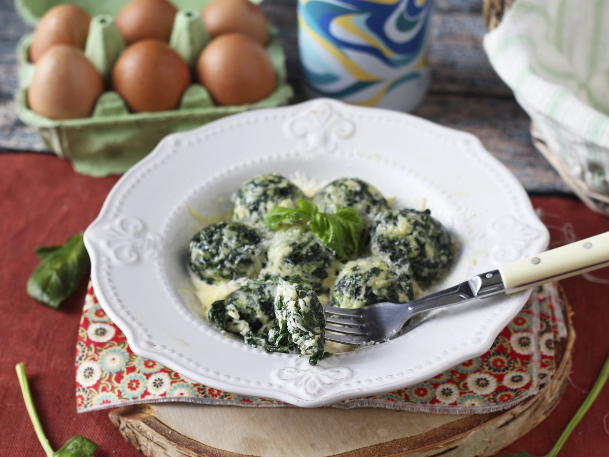 Spinach and ricotta malfatti, the easy no-knead homemade pasta recipe - photo 5