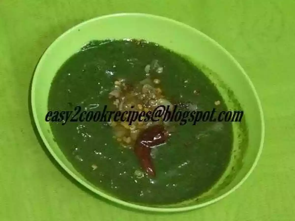 SPINACH CHUTNEY / PASALAI KEERAI MASIYAL