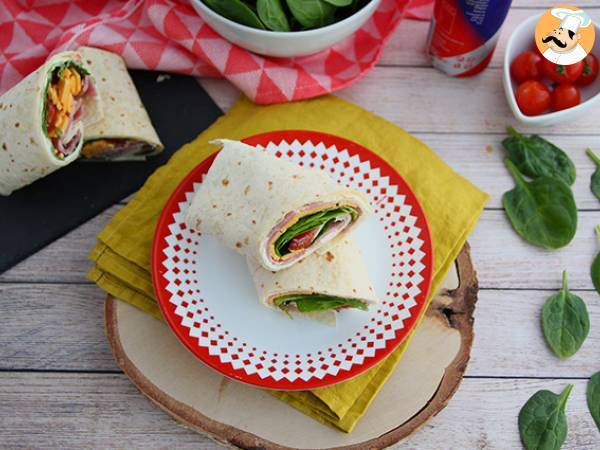 Spinach, ham and cheddar wraps - photo 5