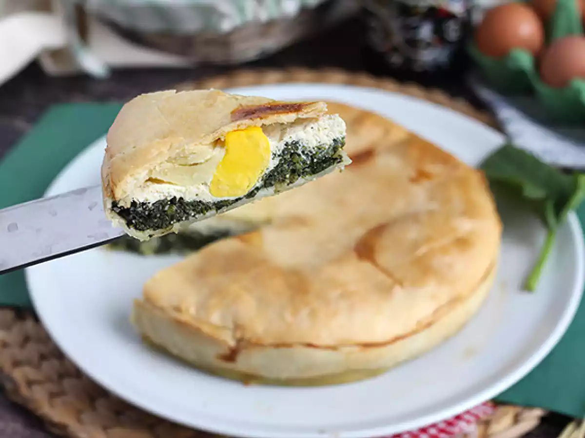 Spinach, ricotta, and egg pie - italian torta pasqualina - photo 3