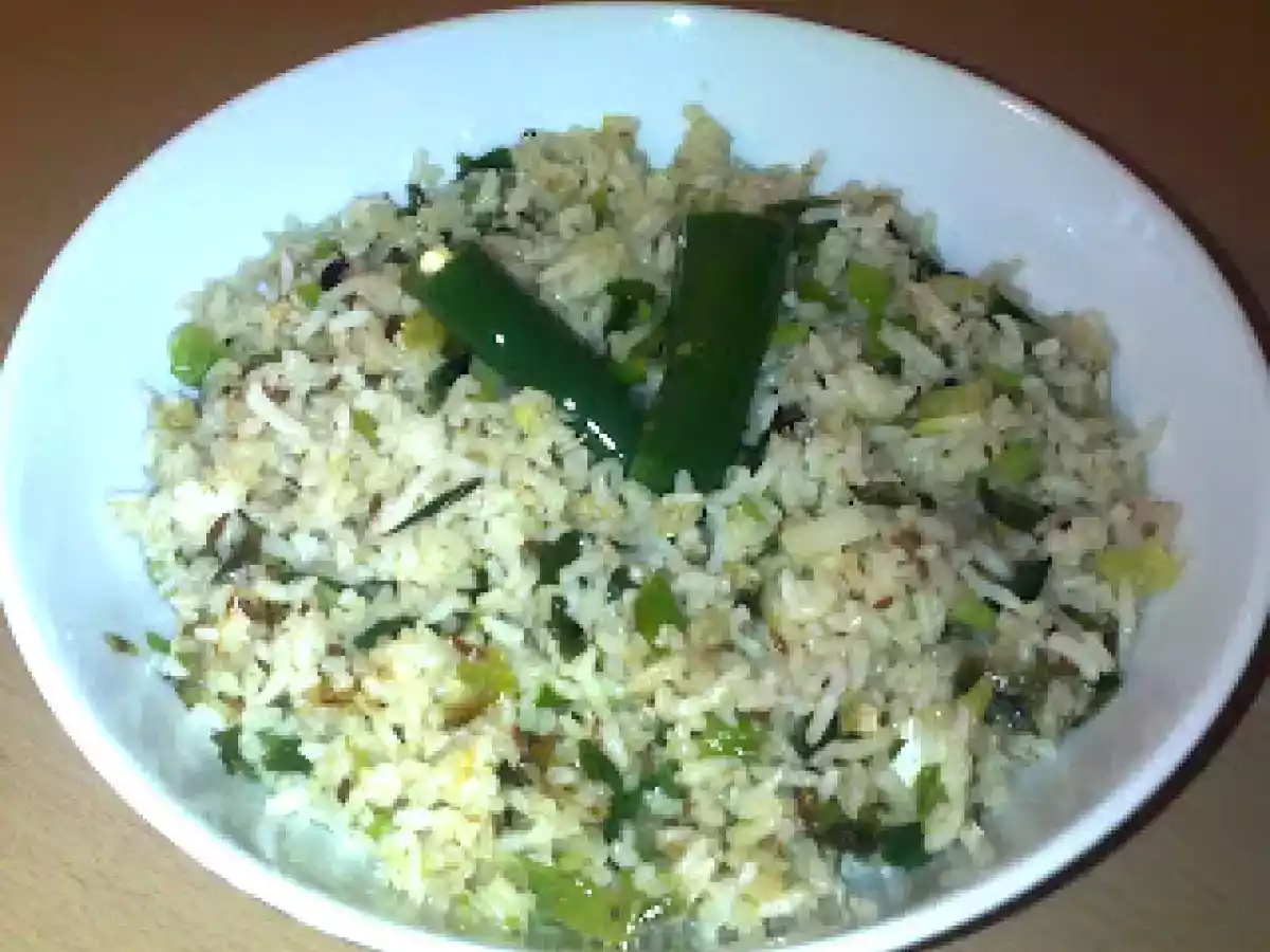 Spring Onion Rice Recipe