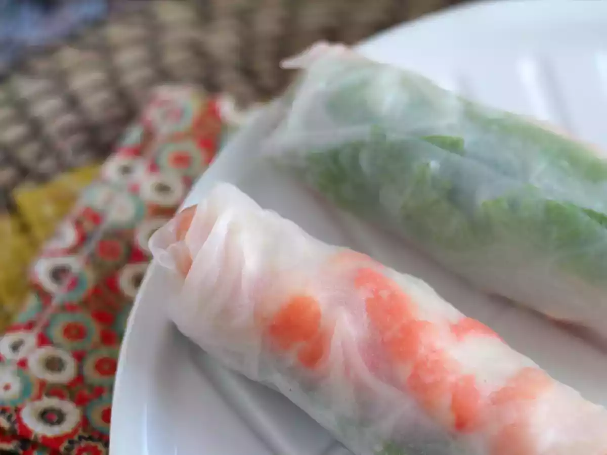 Spring rolls - shrimp and chicken - photo 5