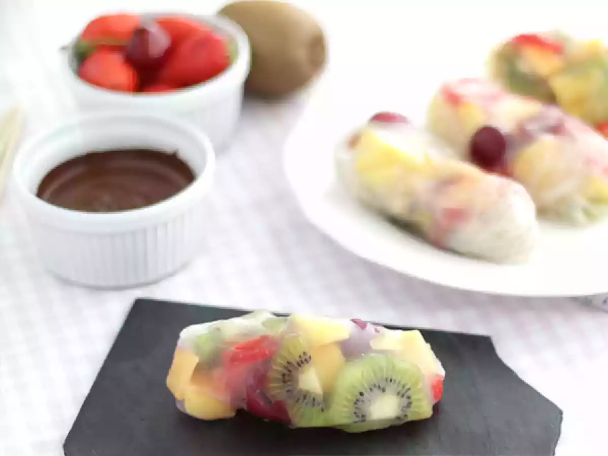 Spring rolls with fruits - video recipe ! - photo 2