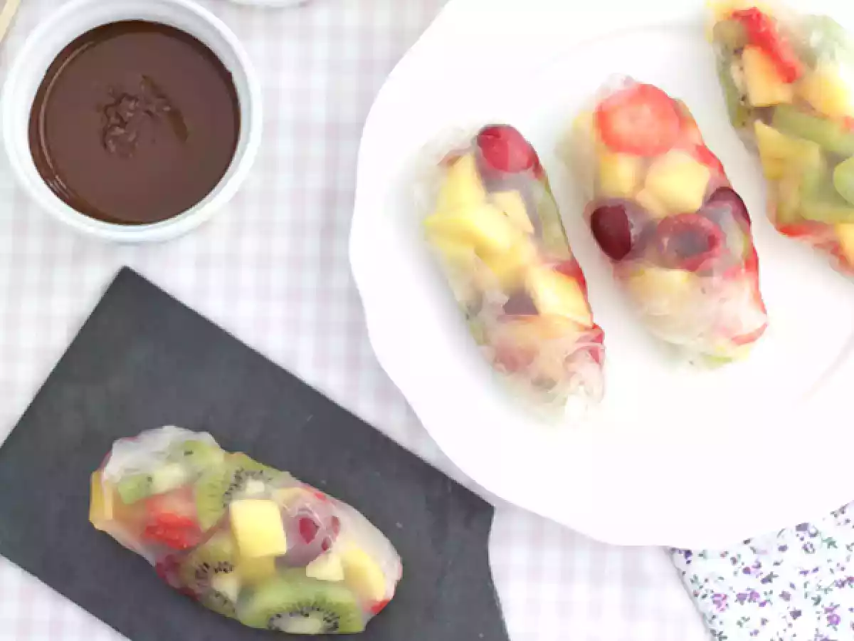 Spring rolls with fruits - video recipe ! - photo 3