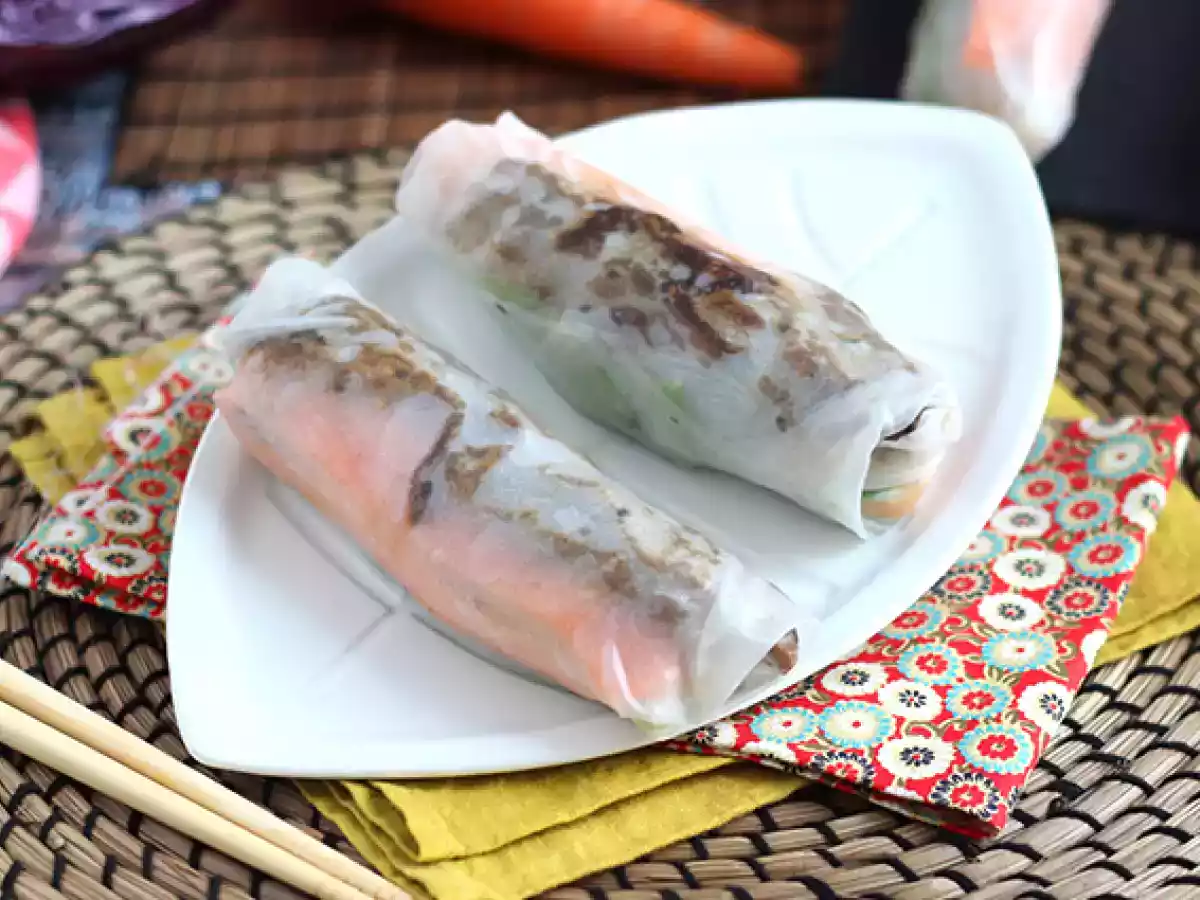 Spring rolls with marinated beef - photo 3