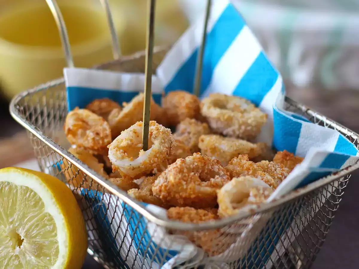 Squid rings in air fryer crispy and light - photo 2