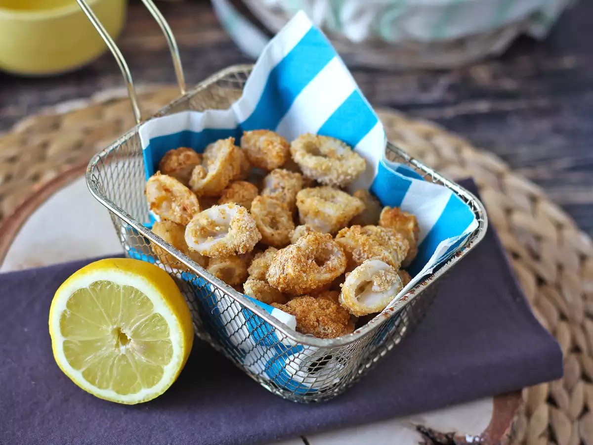 Squid rings in air fryer crispy and light - photo 5