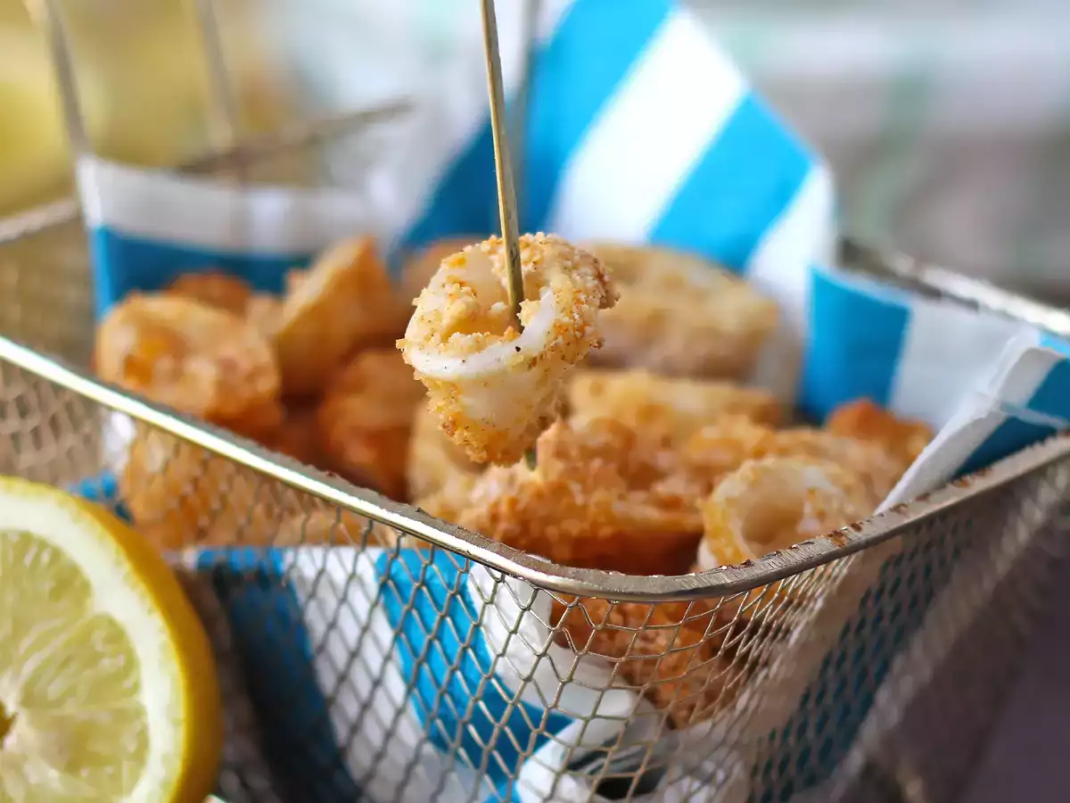 Squid rings in air fryer crispy and light - photo 6