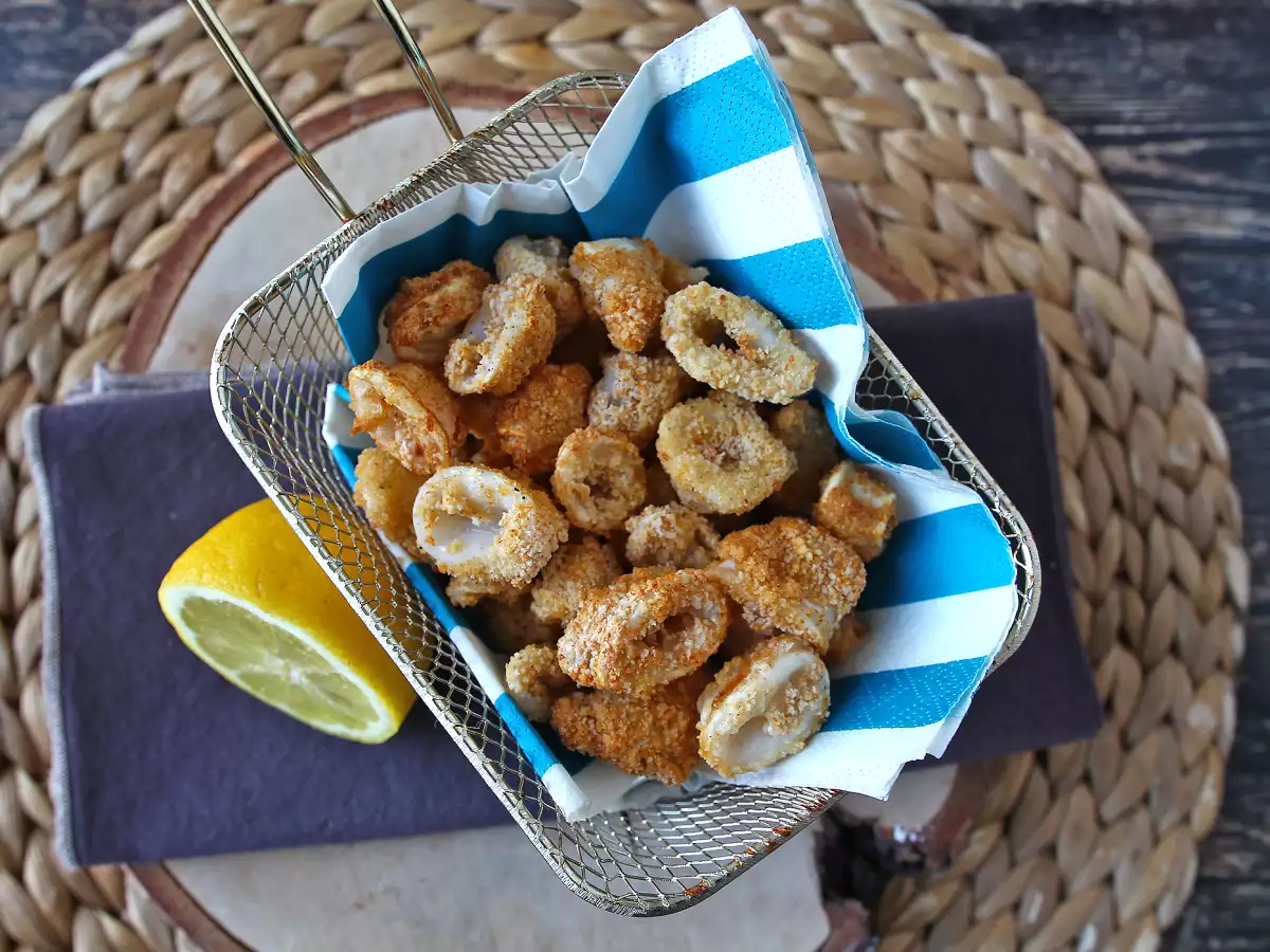Squid rings in air fryer crispy and light - photo 7