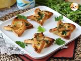 Star-shaped garlic bread with sandwich bread, photo 1